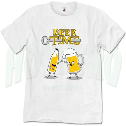 Funny Adventure Time T Shirt Beer Time