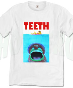 Funny Jaws Movie Teeth T Shirt