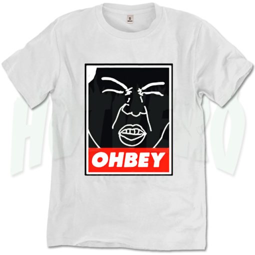 Funny Ohbey Face Obey Inspired T Shirt