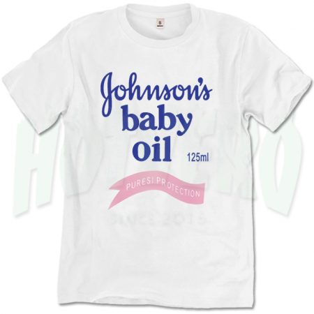 johnson's baby oil shirt