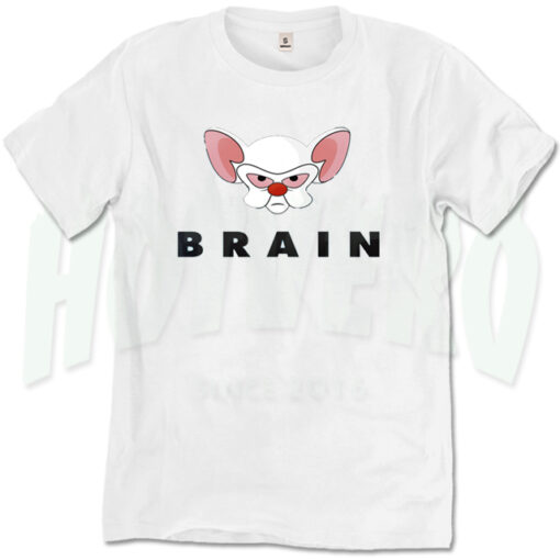 Pinky Brain Character Vintage Movie T Shirt