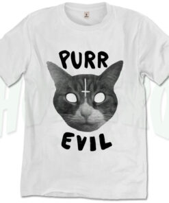 Purr Evil Cat Satanic T Shirt