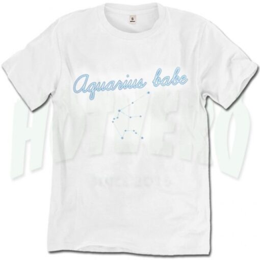 Aquarius Feminist Babe Cute T Shirt For Women