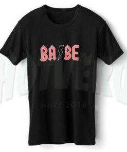 Cute Babe T Shirt Vintage Rock Band ACDC Inspired