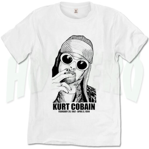 Nirvana Kurt Cobain Born Until Death Vintage T Shirt