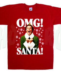 OMG Santa Funny Elf T Shirt Gift For Christmas