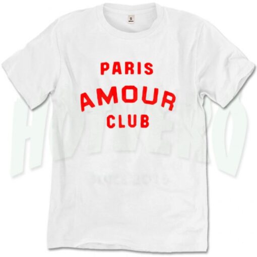 Paris Amour Club T Shirt Urban Fashion