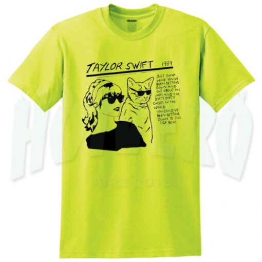 Taylor Swift Sonic Youth Parody T Shirt yellow