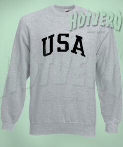 USA Team Crew Neck Sweatshirt Urban Streetwear