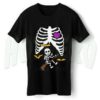 Baby Broom Witch Skeleton Maternity Halloween T Shirt