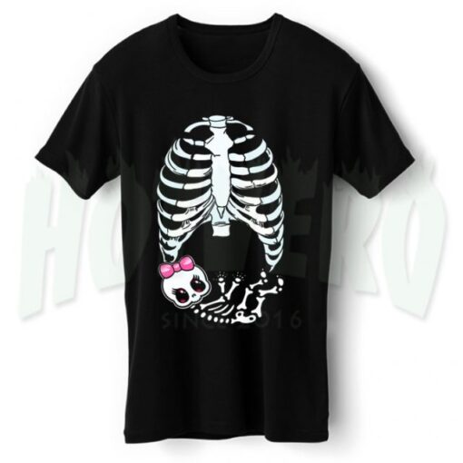 Cute Skeleton Babygirl Maternity Halloween T Shirt