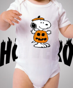 Funny Snoopy Pumpkin Baby Onesies