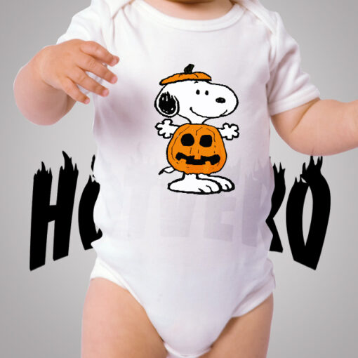 Funny Snoopy Pumpkin Baby Onesies