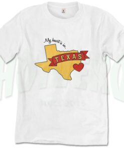 My Heart In Texas Hurricane Harvey T Shirt