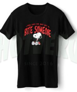 Snoopy Bite Someon Halloween T Shirt