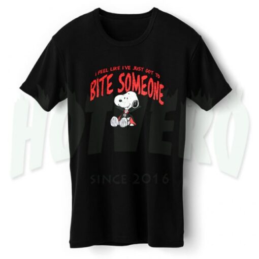 Snoopy Bite Someon Halloween T Shirt