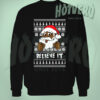 Believe It Black Santa Ugly Christmas Sweater