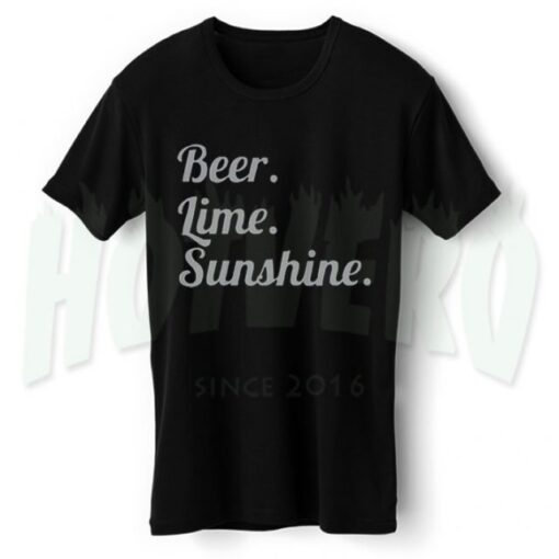 Cheap Beer Lime Sunshine Graphic T Shirt