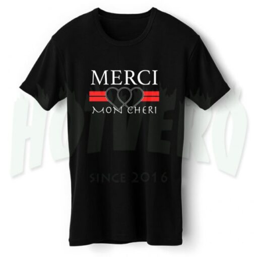 Cheap Merci Mon Cheri T Shirt Vintage Style