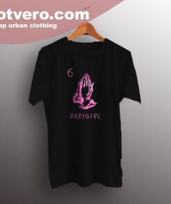 Pray For Baby Girl Drak Hand Cute T Shirt