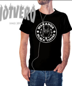 Black Panthers Wakanda Black Coffee Movie T Shirt