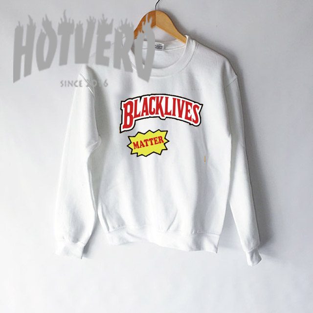 black slogan sweatshirt