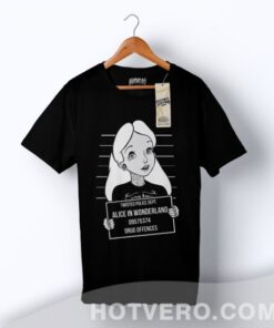 Cheap Alice Wonderland Mugshot Parody T Shirt