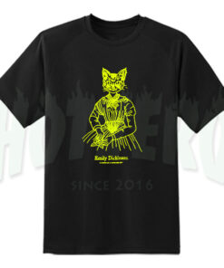 Emily Dickinson Cat Girl T Shirt Vintage Tee