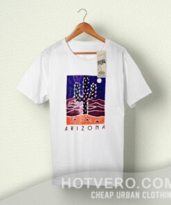 Arizona Cactus Coral Vintage Summer T Shirt