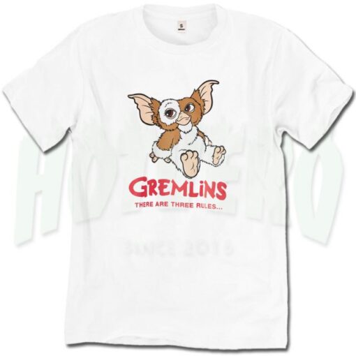 Cute Gremlins There Are Three Rules Streetwear Tshirt Design