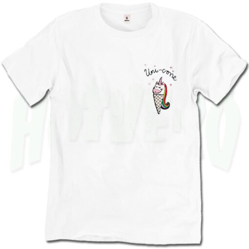 Cute Unicorn Unicone Ice Cream Summer T Shirt