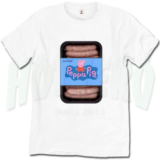 For Sale Funny Peppa Pig Saucage T Shirt