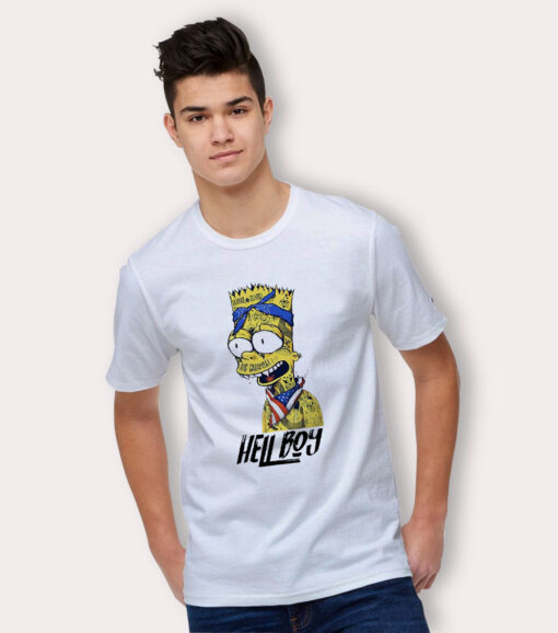 Bart Simpson Hell Boy Gangsta Urban T Shirt