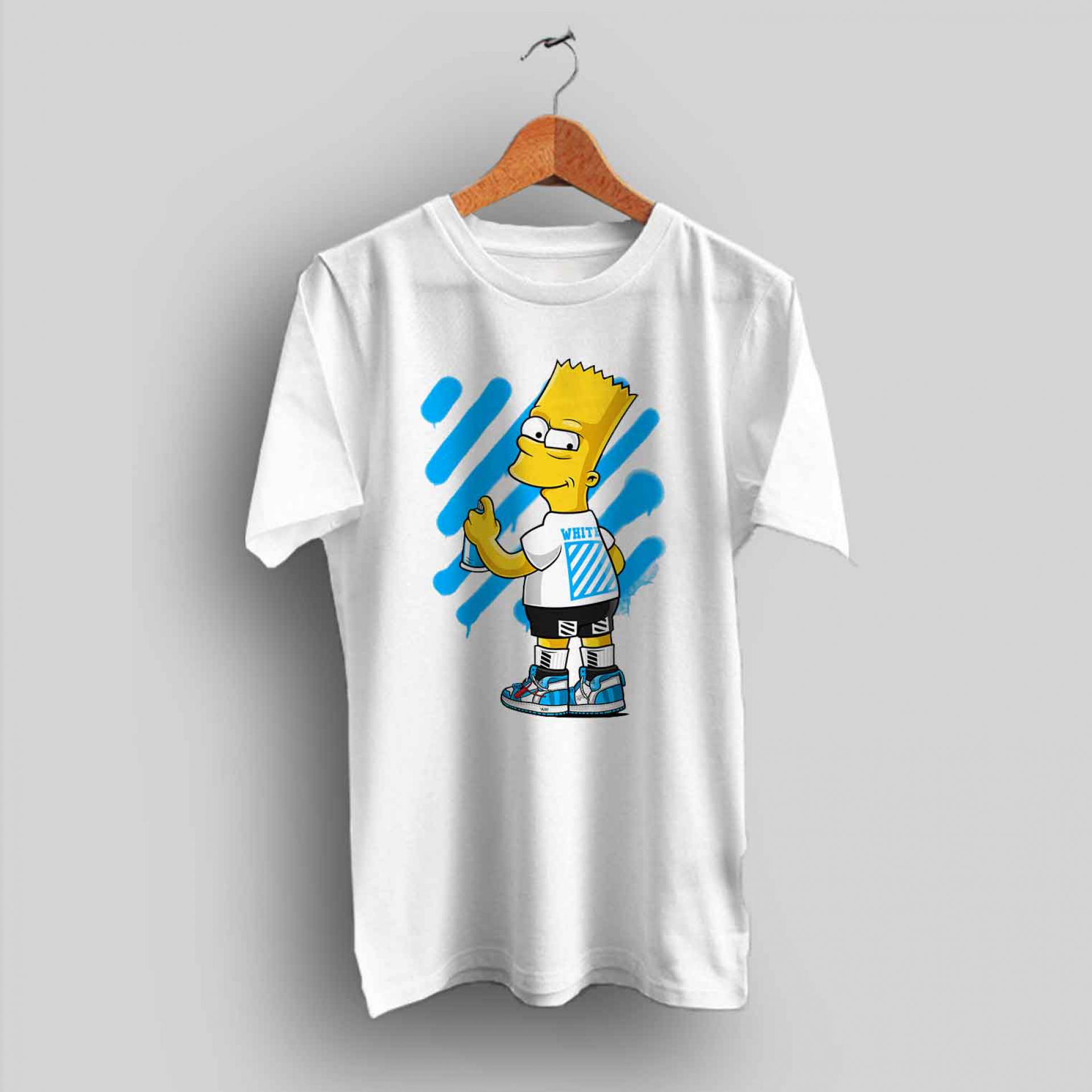 off white bart simpson