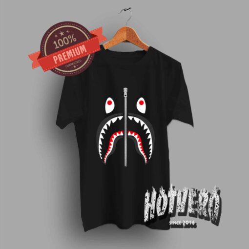 Cheap Bape Shark Zipper T Shirt