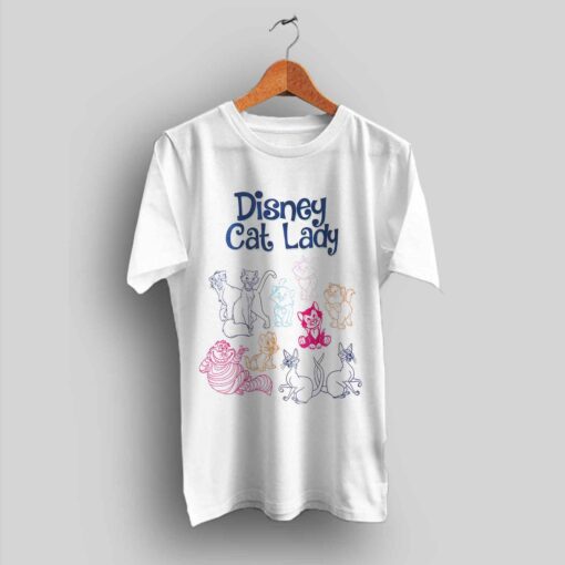 Disney Cat Lady Cute T Shirt for Women