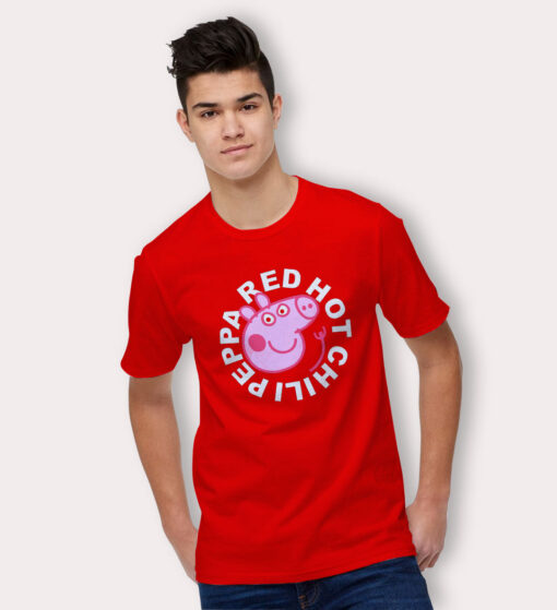 Funny RHCP Red Hot Chilli Peppa Pig T Shirt