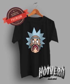 Funny Rick Morty Bape Shark Urban T Shirt