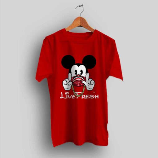 Mickey Mouse X Bape Live Fresh Urban T Shirt