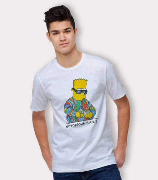 Notorious Bart Simpson Big Biggie Smalls Parody T Shirt