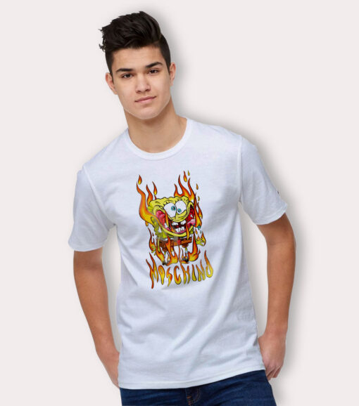 Spongebob Moschino Parody T Shirt Urban Streetwear