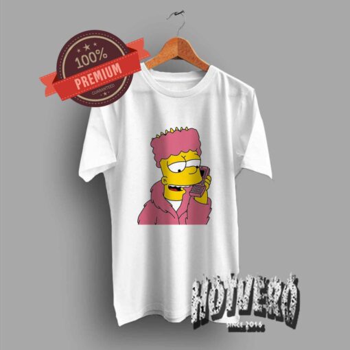 Vintage Bart Simpson Cozzy Telephone T Shirt