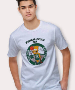 Bart Simpson Radical Celtic Fan Funny T Shirt