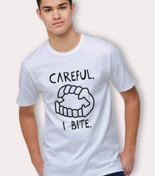 Careful I Bite Funny Halloween T Shirt