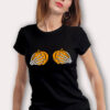 Cheeky Woman's Pumpkin Breast Halloween T Shirt