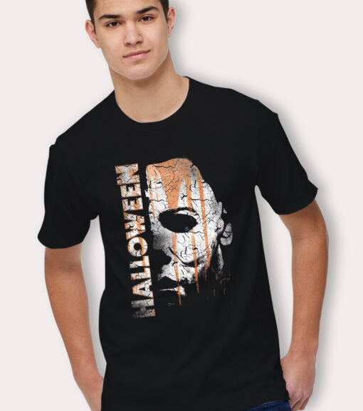 Michael Myers Mask And Drips Halloween T Shirt