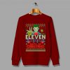 Stranger Things Eleven Days Of Christmas Sweater