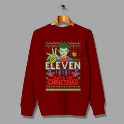 Stranger Things Eleven Days Of Christmas Sweater