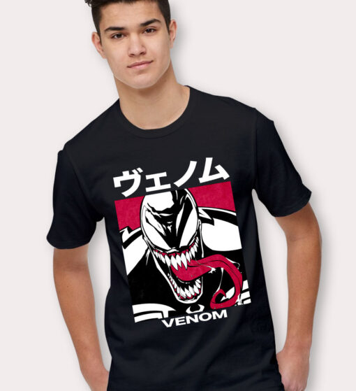 Japanese Venom Marvel Character T Shirt