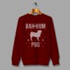 Cheap Bah Hum Pug Christmas Ugly Sweater